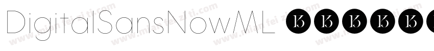 DigitalSansNowML 粗体字体转换